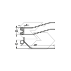 Resorte para rastrillos KUHN 577.017.00 A14209 | NewgardenParts.com