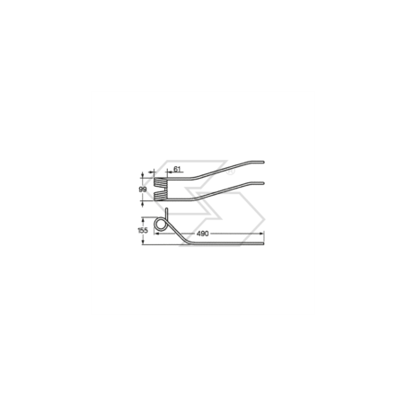 Resorte para rastrillos KUHN 577.017.00 A14209 | NewgardenParts.com