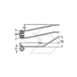 Spring for SLAM-WOLVO 4-coil rotary rakes A14195