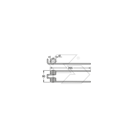 Muelle para rastrillos FONTANASI 3/4 tipo McCormick A14103 | NewgardenParts.com
