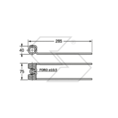 Molla per ranghinatori I.M.A. LA ROCCA SAMA - FORT BCS A14018 | NewgardenParts.com