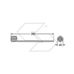 Muelle para rastrillos OLIVI NIBBIO A14108 | NewgardenParts.com