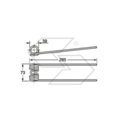 Molla per ranghinatori O.M.A. SLAM - COLIBRI SANTINI A14109 | NewgardenParts.com