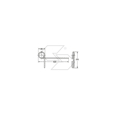 Muelle sembradora escardadora BIANCHI A14506 | NewgardenParts.com