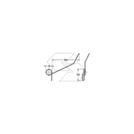 Muelle de sembradora de grada larga trasera Gaspardo A14508 | NewgardenParts.com