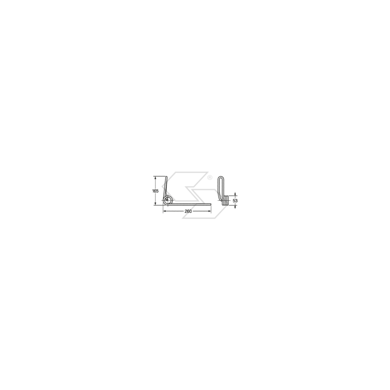 MARZIA A14509 Frontsämaschine Feder
