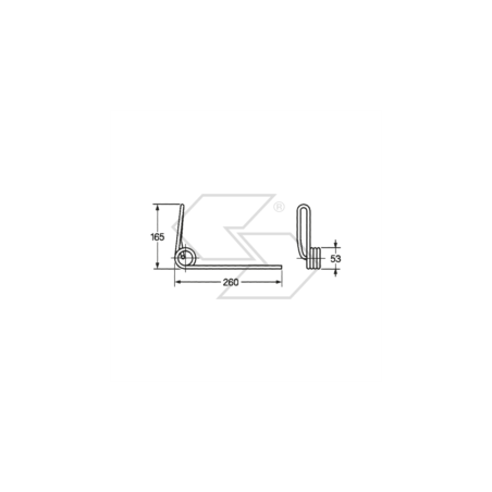 Muelle de sembradora frontal MARZIA A14509 | NewgardenParts.com