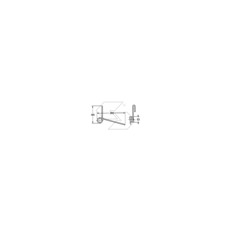 MARZIA rear open seeder spring A14510