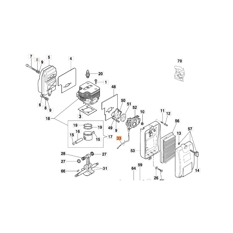 Cavo acceleratore atomizzatore modelli AM162 ORIGINALE EMAK 56520067AR