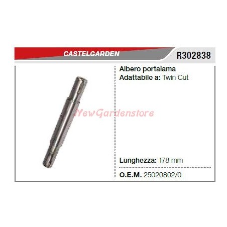 Albero portalama CASTELGARDEN tagliaerba rasaerba tosaerba TWIN CUT R302838 | NewgardenParts.com