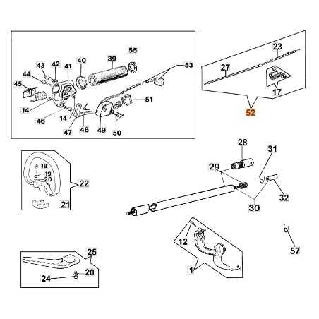 Câble d'accélérateur de débroussailleuse modèles 433BP ORIGINAL EMAK 044000059 | NewgardenParts.com