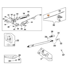 Cavo acceleratore decespugliatore modelli 433BP ORIGINALE EMAK 62010010AR | NewgardenParts.com