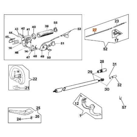 Câble d'accélérateur pour débroussailleuse ORIGINAL EMAK 62010010AR | NewgardenParts.com