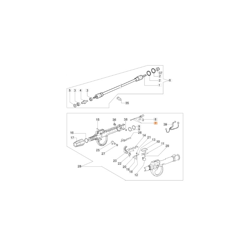 Cavo acceleratore decespugliatore modelli 446BPERGO ORIGINALE EMAK 62030109R