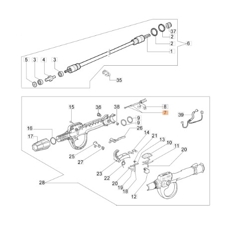 Cavo acceleratore decespugliatore modelli 446BPERGO ORIGINALE EMAK 62030109R | NewgardenParts.com