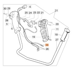 Cavo acceleratore decespugliatore modelli 727T ORIGINALE EMAK 074000301 | NewgardenParts.com