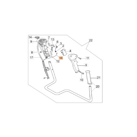 Cavo acceleratore decespugliatore modelli BC250T ORIGINALE EMAK 61170098 | NewgardenParts.com