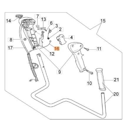 Câble d'accélérateur pour débroussailleuse ORIGINAL EMAK 61270012R | NewgardenParts.com