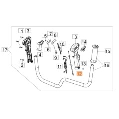 Cavo acceleratore decespugliatore modelli BC430T ORIGINALE EMAK 61350111R | NewgardenParts.com