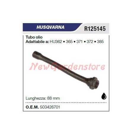Conduite de carburant HUSQVARNA tronçonneuse HU362 365 371 372 385 R125145