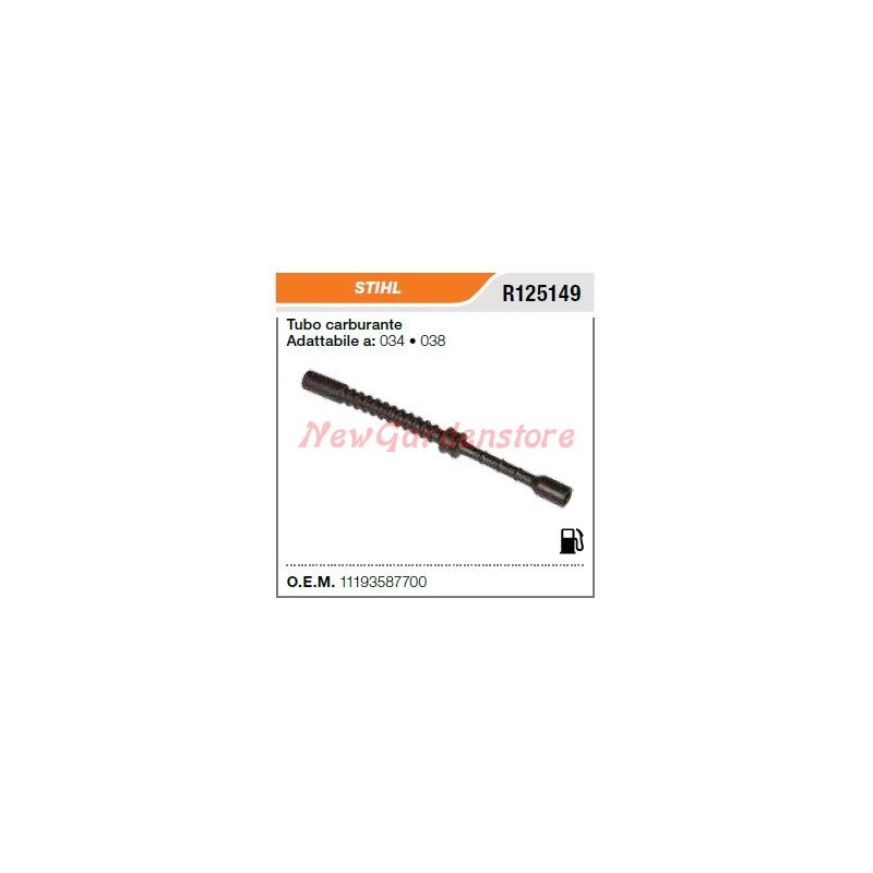 Tubo combustible motosierra STIHL 034 038 R125149