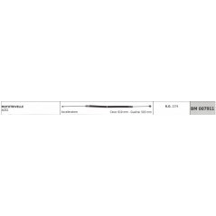GREEN LINE AG52 throttle cable 610 mm cable sheath 503 mm | NewgardenParts.com