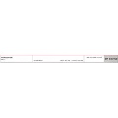 GTM HPH17 mistblower accelerator cable 365 mm cable sheath 300 mm