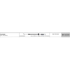 IBEA cable acelerador cortacésped 420-470 cable 1292mm funda 1135mm Ø  1,6mm