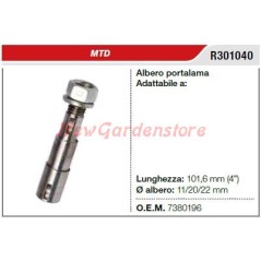 MTD lawnmower mower mower R301040 blade holder shaft