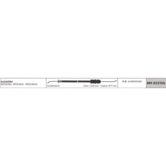 MAORI lawn mower MP5014SQ MP5518SQ throttle cable 1126mm cable sheath 977mm