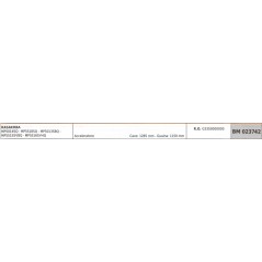 MAORI lawn mower MP5014SQ MP5518SQ throttle cable 1285mm cable sheath 1150mm