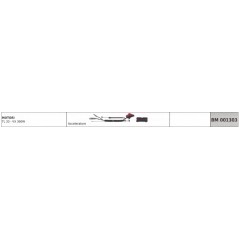 MITSUBISHI brushcutter TL33 - VX360W accelerator cable code 001303 | NewgardenParts.com