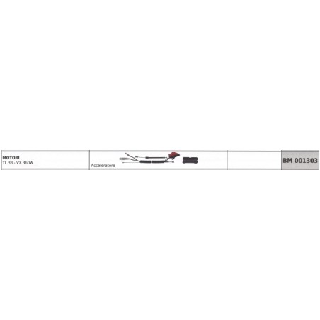 MITSUBISHI débroussailleuse TL33 - VX360W câble accélérateur code 001303 | NewgardenParts.com