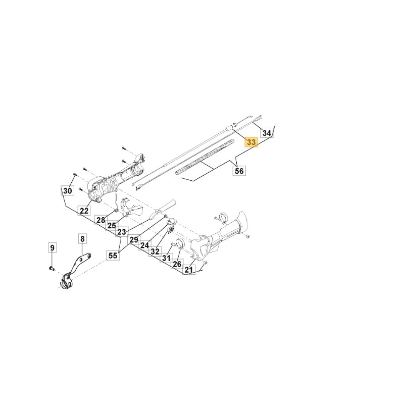 Cavo acceleratore ORIGINALE STIGA decespugliatore ABR32 - ABR42 118803985/0