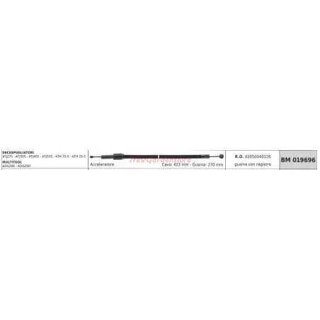 Cable de acelerador para desbrozadora y multiherramienta ATTILA ATJ27S 019696 | NewgardenParts.com
