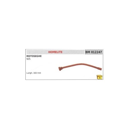 Tubo pescamiscela HOMELITE motosega 925 lunghezza 160 mm codice 012247 | NewgardenParts.com