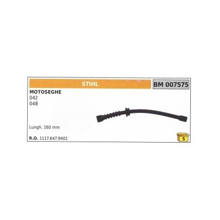 Tubo pescamiscela STIHL motosega 042 - 048 lunghezza 160mm 1117-647-9401 | NewgardenParts.com