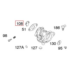 Acelerador del motor del cortacésped original BRIGGS & STRATTON 691182