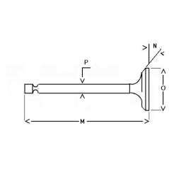 Valvola aspirazione motore DIESEL KUBOTA Z600 ZB600 ZH600 D650 D750 D850 D950 | NewgardenParts.com