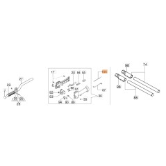 Cavo acceleratore scuotitore modelli OS530ERGO ORIGINALE EMAK 61110091R | NewgardenParts.com