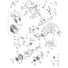 Câble d'accélérateur modèles de tondeuses G53TBXE ORIGINAL EMAK 66070323R | NewgardenParts.com
