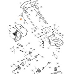 Cavo acceleratore tagliaerba modelli G53THX ORIGINALE EMAK 66060165BR | NewgardenParts.com