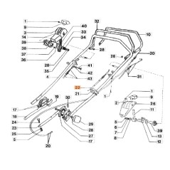 Cavo acceleratore tagliaerba modelli LUX53HV ORIGINALE EMAK 8203179 | NewgardenParts.com