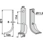 Hoja de azada 350-240 350-239 dx sx HOWARD 273mm