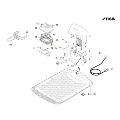 Cavo alimentazione scheda robot modelli A1000 A1500 ORIGINALE STIGA 122063048/0 | NewgardenParts.com