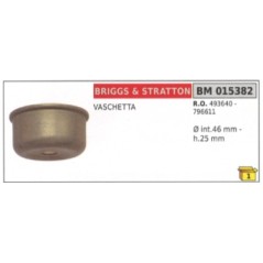 Vaschetta BRIGGS & STRATTON Ø interno 46,0 mm altezza 25 mm 493640 - 796611 | NewgardenParts.com