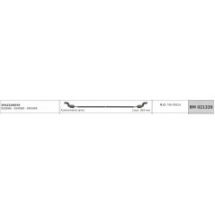 MTD Schneeräumschild-Antriebskabel 930SWE 934SWE 945SWE Kabel 393 mm