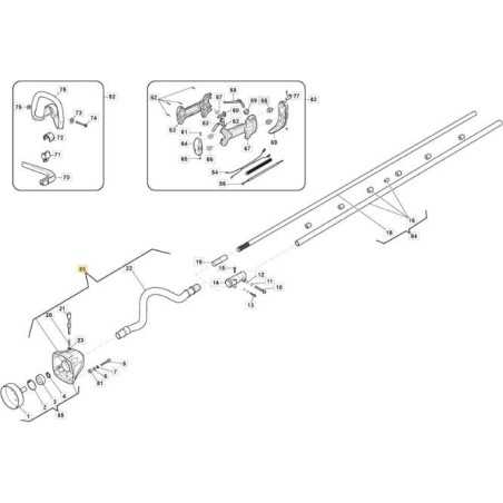 FLEX SHAFT AND ORIGINAL STIGA TRANSMISSION SUPPORT - 118804990/0 | NewgardenParts.com