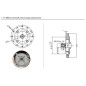 ZANETTI BENZINA ZBM210C1MV motor complete motor cultivator conical 23 mm manual