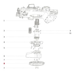 ORIGINAL SEGWAY NAVIMOW X3 Serie AB12.03.00.0004 Mähroboter-Messerscheibe | NewgardenParts.com